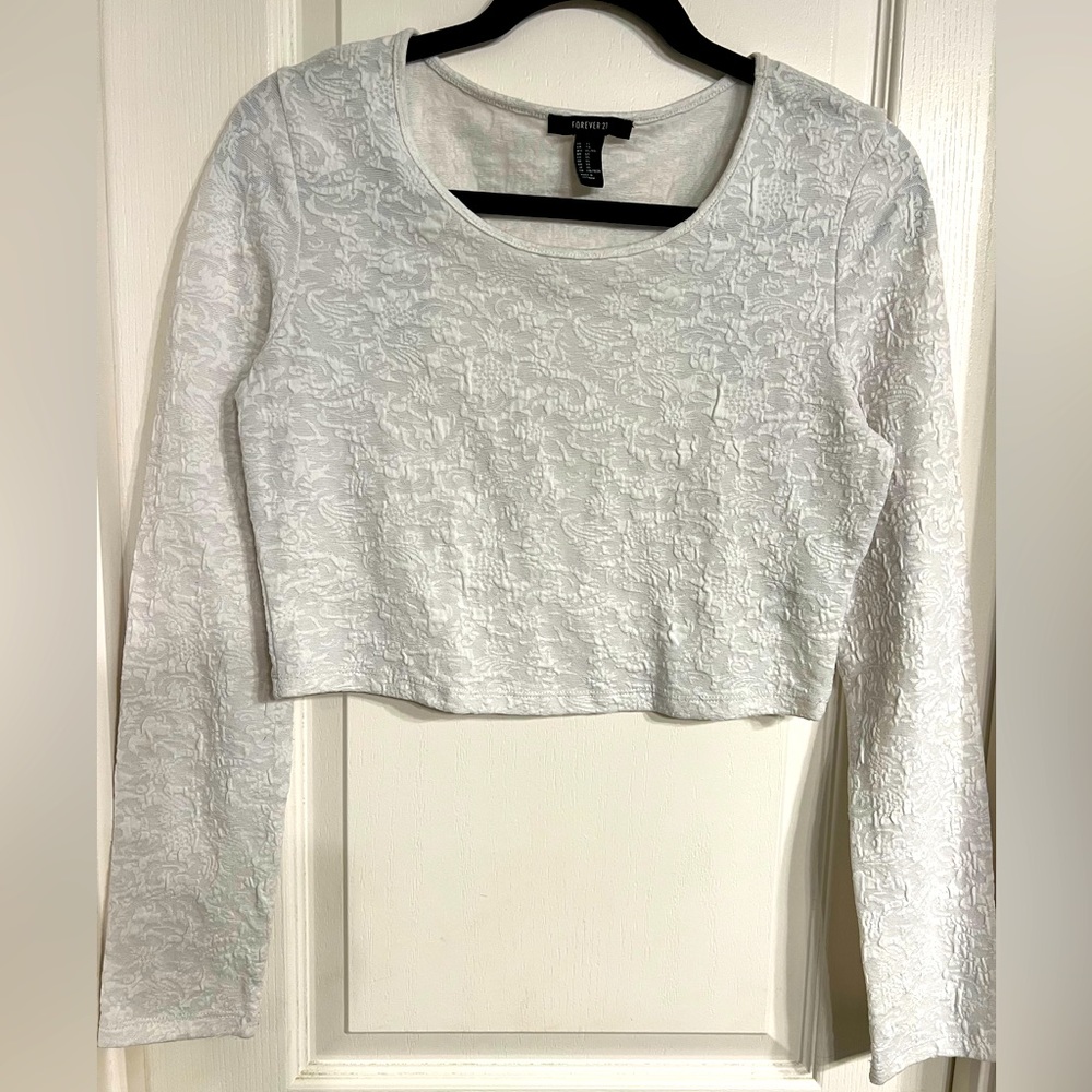 Forever 21 white crop top